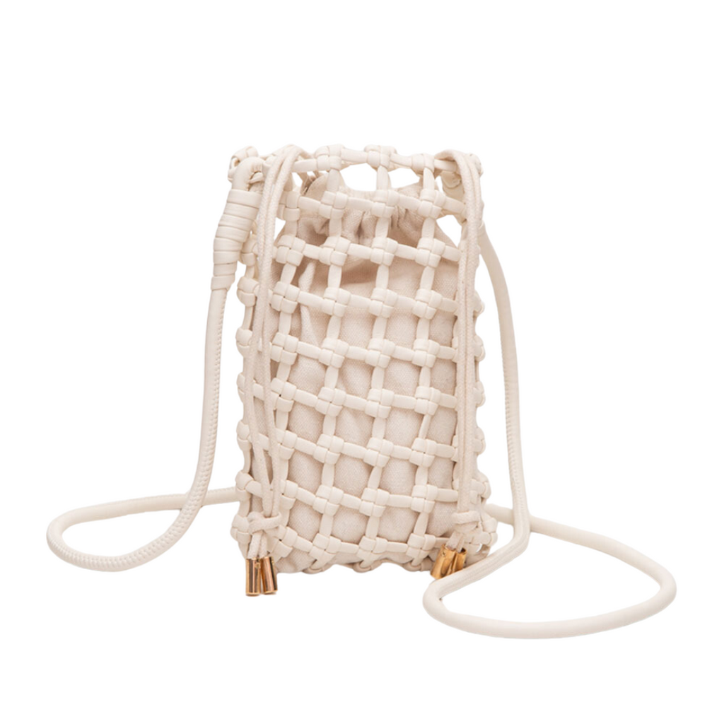 Vegan Leather Woven Crossbody Bag (more options)