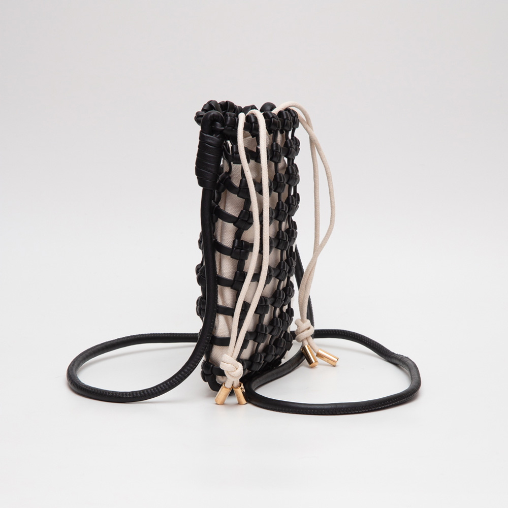 Vegan Leather Woven Crossbody Bag (more options)