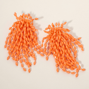Beaded Cascade Fringe Earrings (more options)