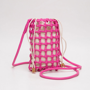 Vegan Leather Woven Crossbody Bag (more options)