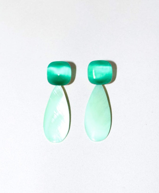 Pastel Stone Drop Earrings (more colors)