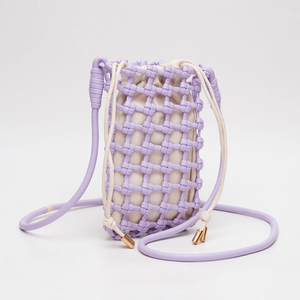 Vegan Leather Woven Crossbody Bag (more options)