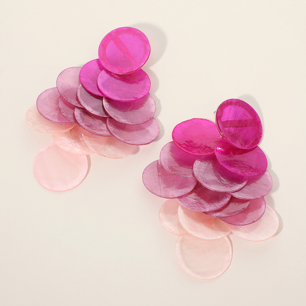 Ombré Shell Chandelier Drop Earrings (more options)