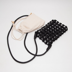 Vegan Leather Woven Crossbody Bag (more options)