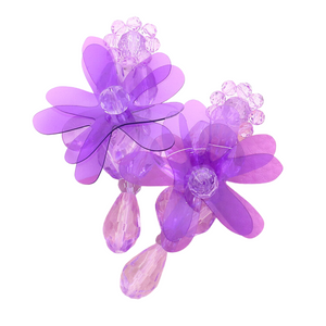 Resin Flower Drop Earrings (more options)