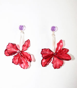 Acrylic Petal Drop Earrings