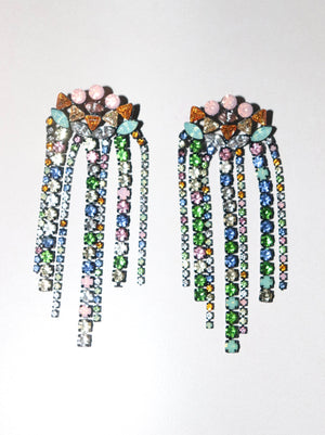 Multicolor Waterfall Drop Earrings