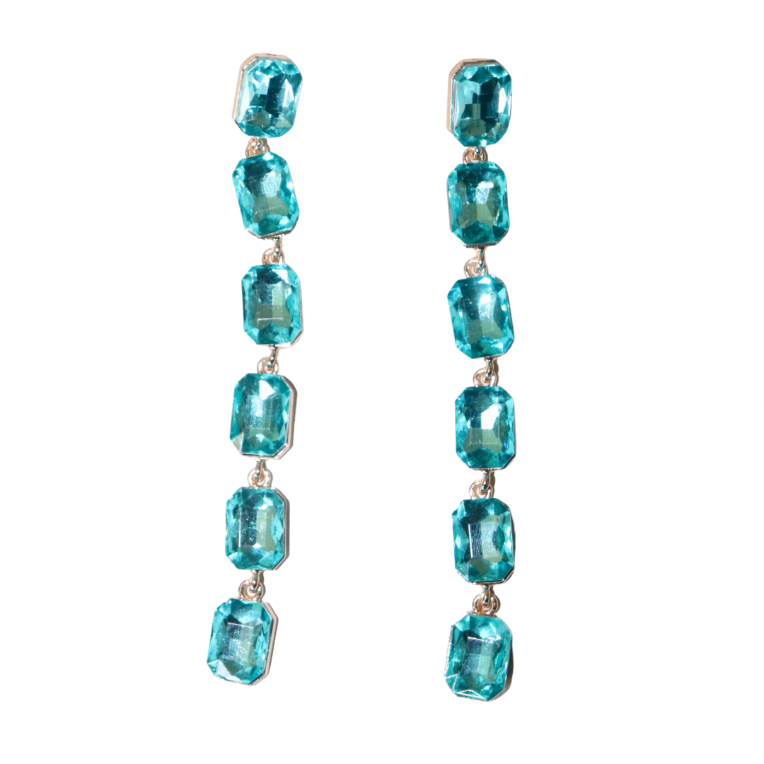 Emerald Cut Drop Earrings (more options)