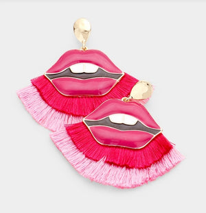 Lip Service Tassel Earrings