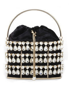 Embellished Cage Crossbody