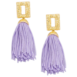 Geometric Fringe Earrings