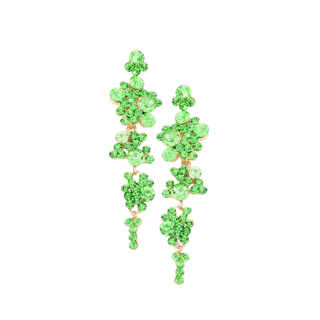 Peridot Bubble Drop Earrings (more options)