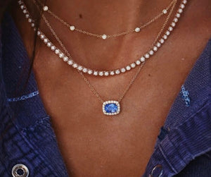 Topaz Layered Necklace
