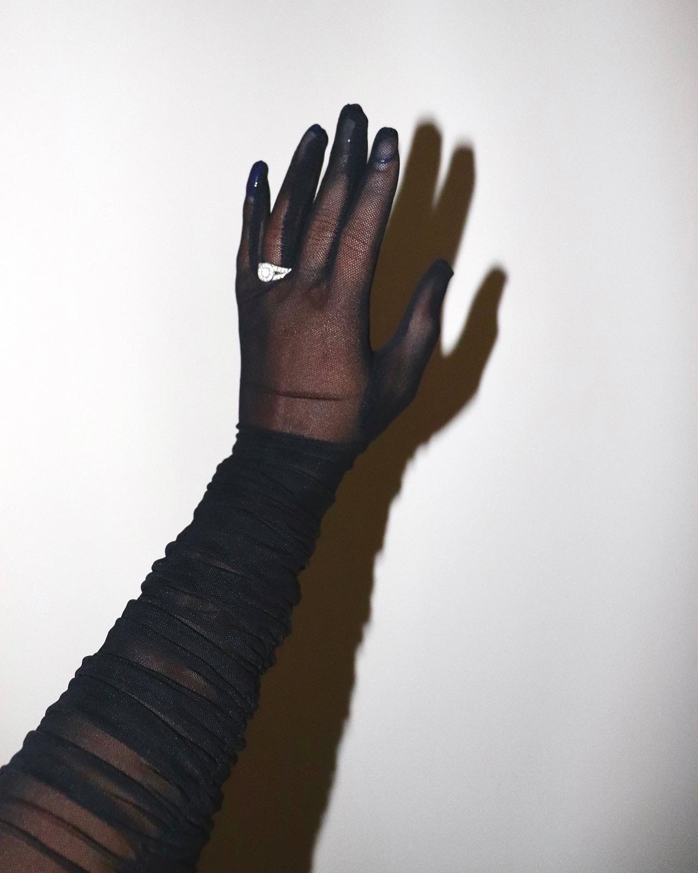 Mesh Opera-Length Gloves