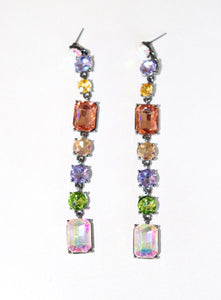 Multi-Gemstone Drop Earrings