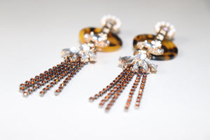 Imani Lucite Fringe Earrings