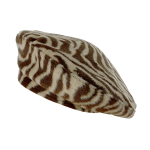 Zebra Print Beret (more options)