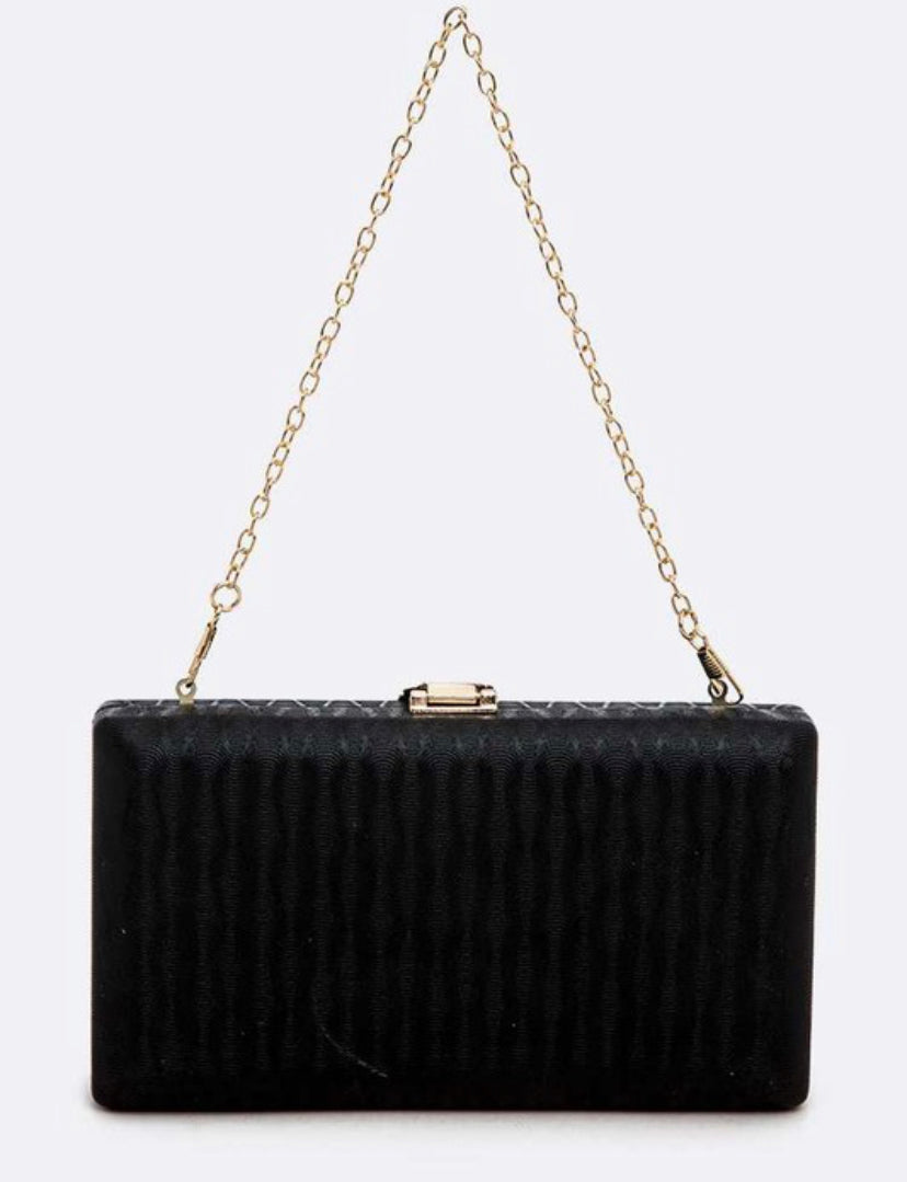 Metallic Leaf Clasp Crossbody Bag (more options)