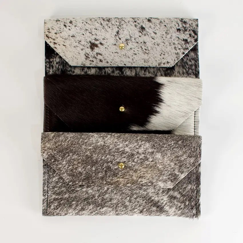 Legend Cow Print Clutch