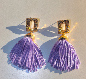 Geometric Fringe Earrings