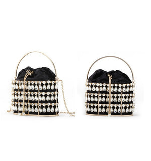 Embellished Cage Crossbody