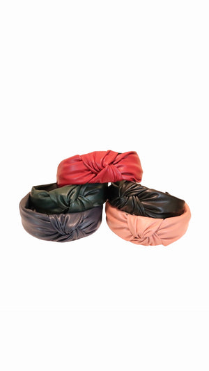 Leather Knotted Headband