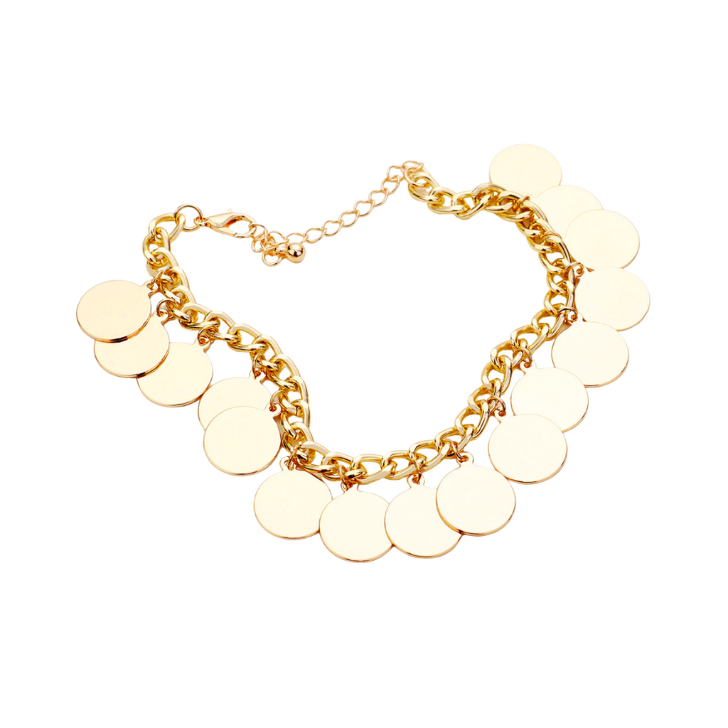 Disc Charm Bracelet