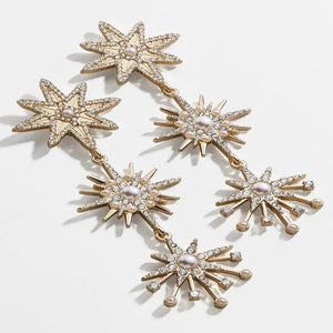 Nadia Swarovski Starburst Earrings