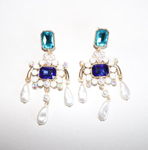 Pearl Chandelier Drop Earrings