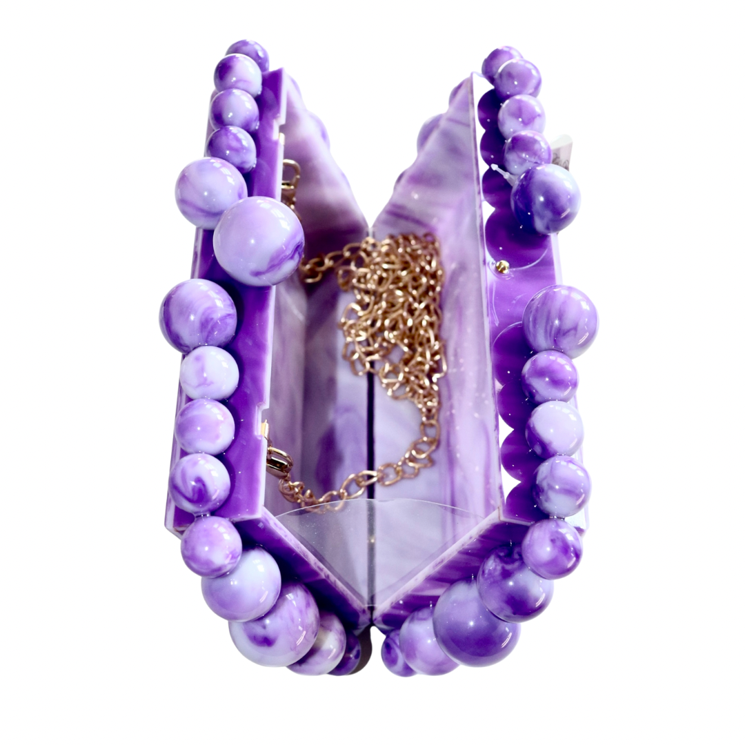 Marble Beaded Crossbody