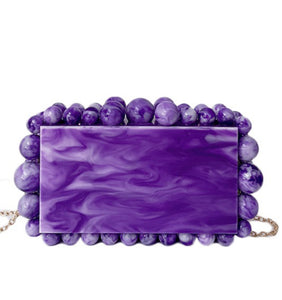 Marble Beaded Crossbody