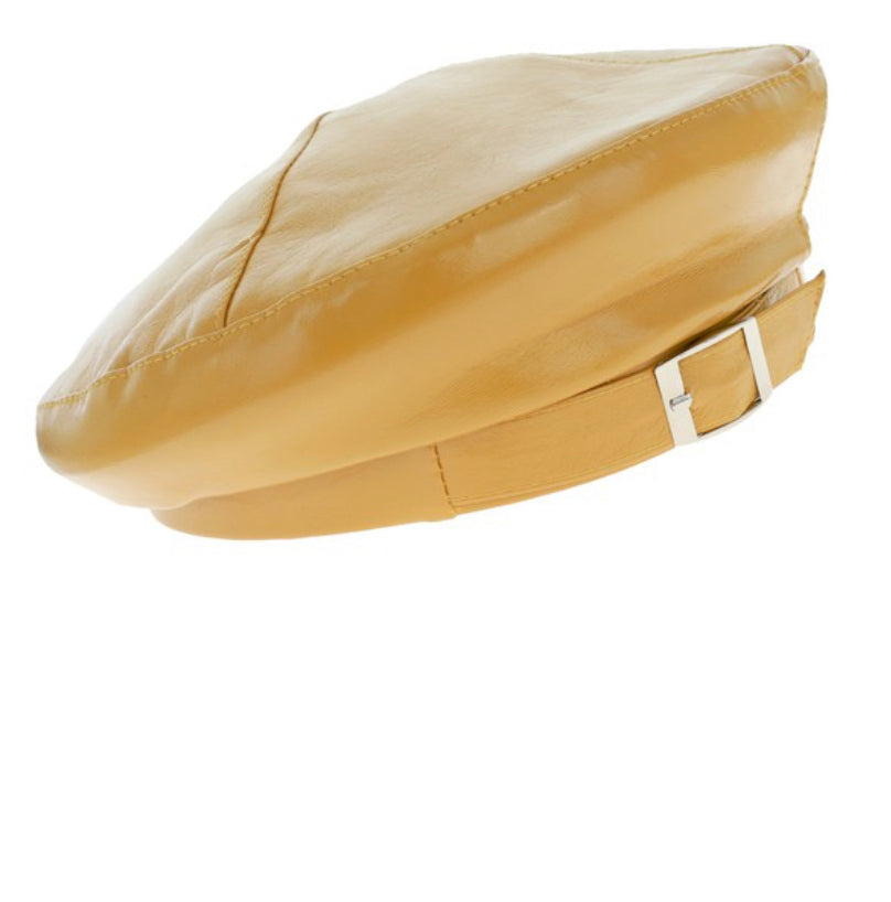 Jasmin Faux Leather Beret