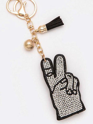 Peace Out Keychain/Bag Charm