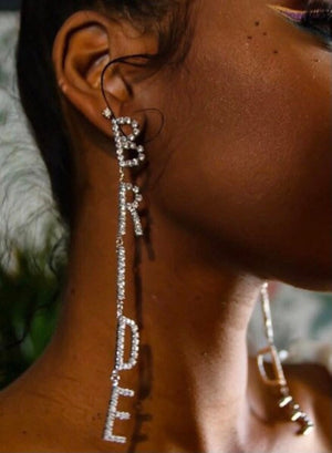 Bride Diamanté Drop Earrings