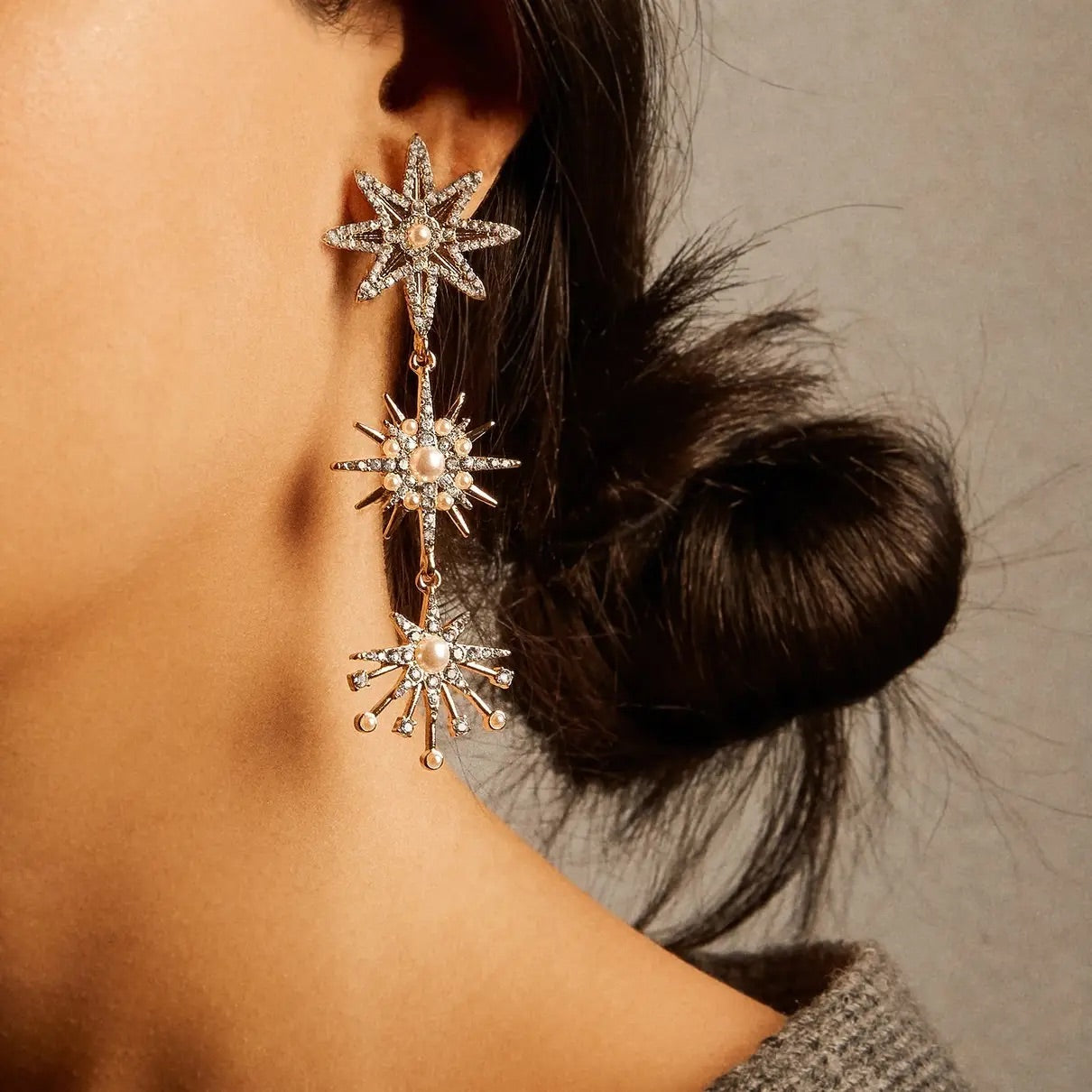 Nadia Swarovski Starburst Earrings