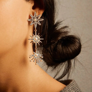 Nadia Swarovski Starburst Earrings
