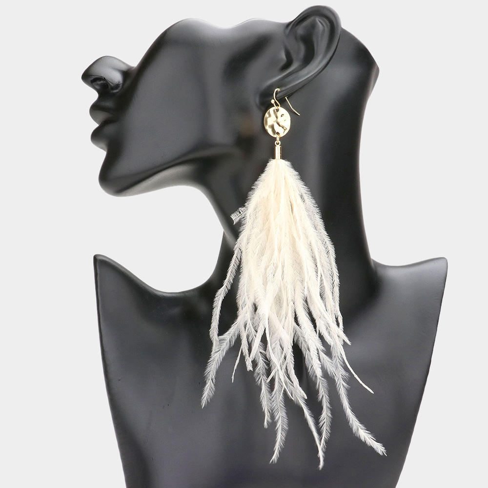 Feather Drop Earrings (more options)