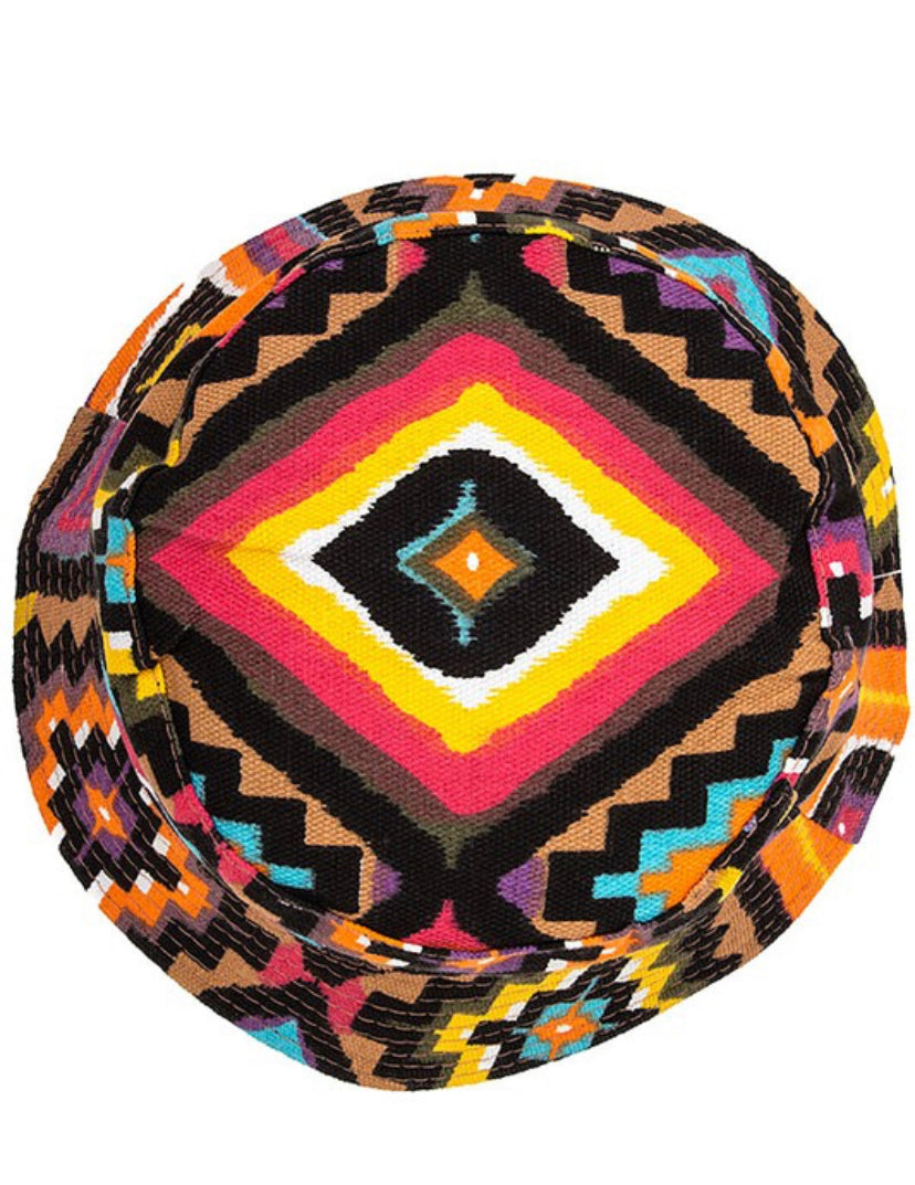 Mixed Print Bucket Hat