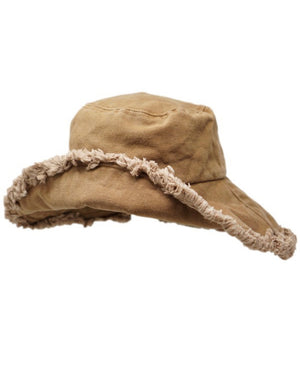 SS22 Canvas Wide Brim Bucket Hat