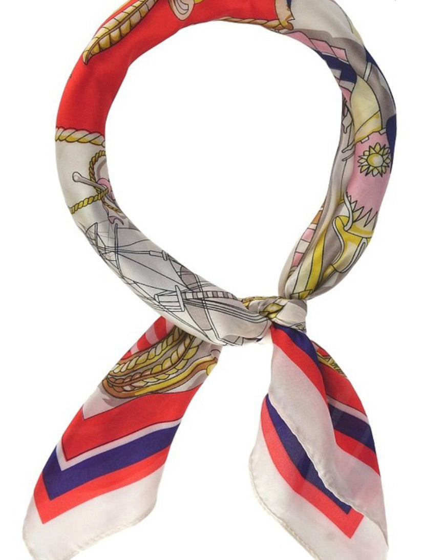 Nautical Silk Scarf