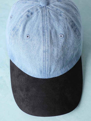 Denim & Suede Dad Hat