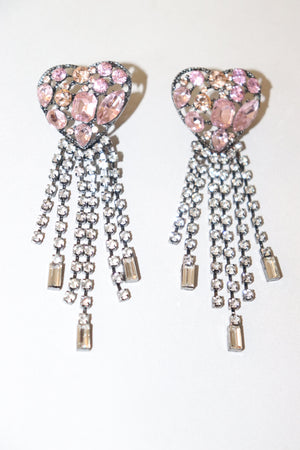 Zuri Heart Drop Earrings