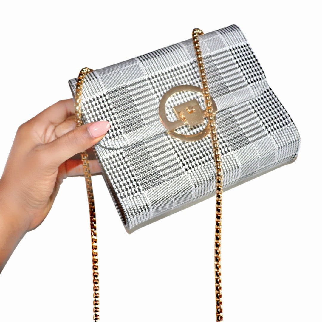 Plaid Flap Crossbody