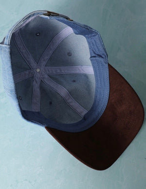 Denim & Suede Dad Hat