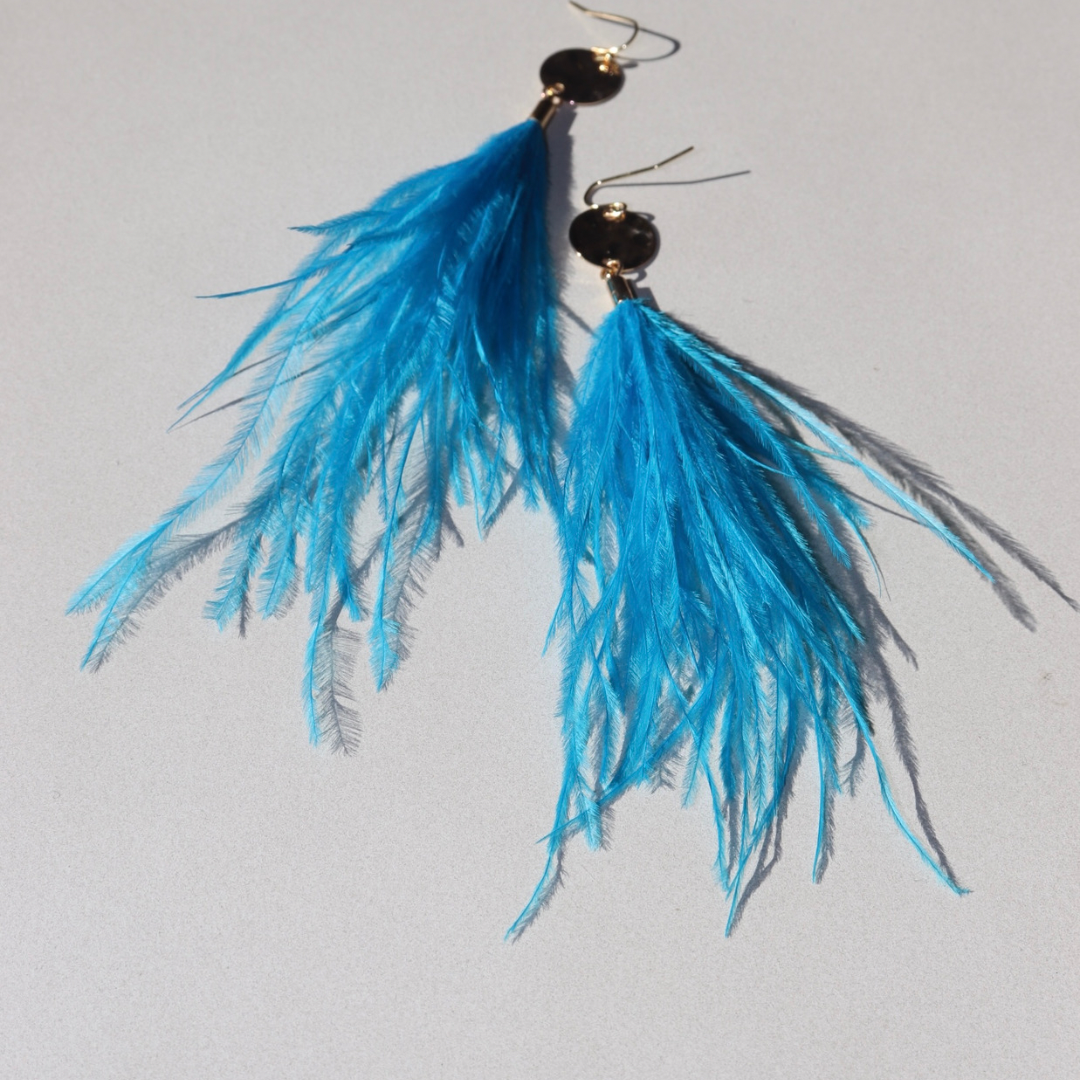 Feather Drop Earrings (more options)