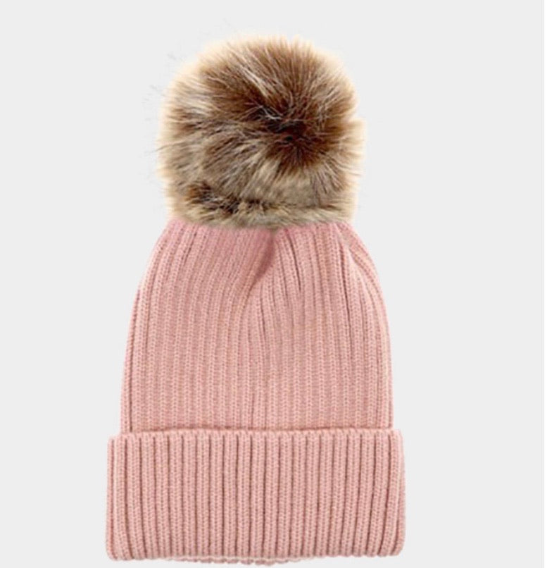 Ryan Fur Pom Beanie