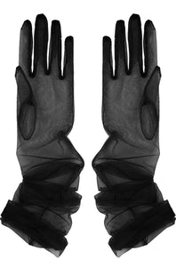 Mesh Opera-Length Gloves