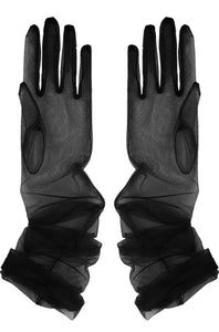 Mesh Opera-Length Gloves