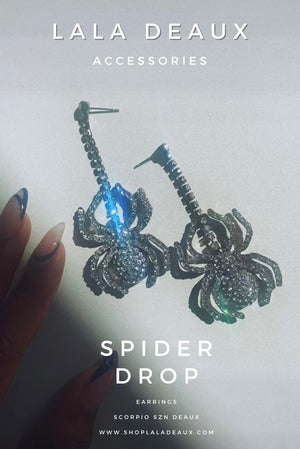 Spider Drop Earrings