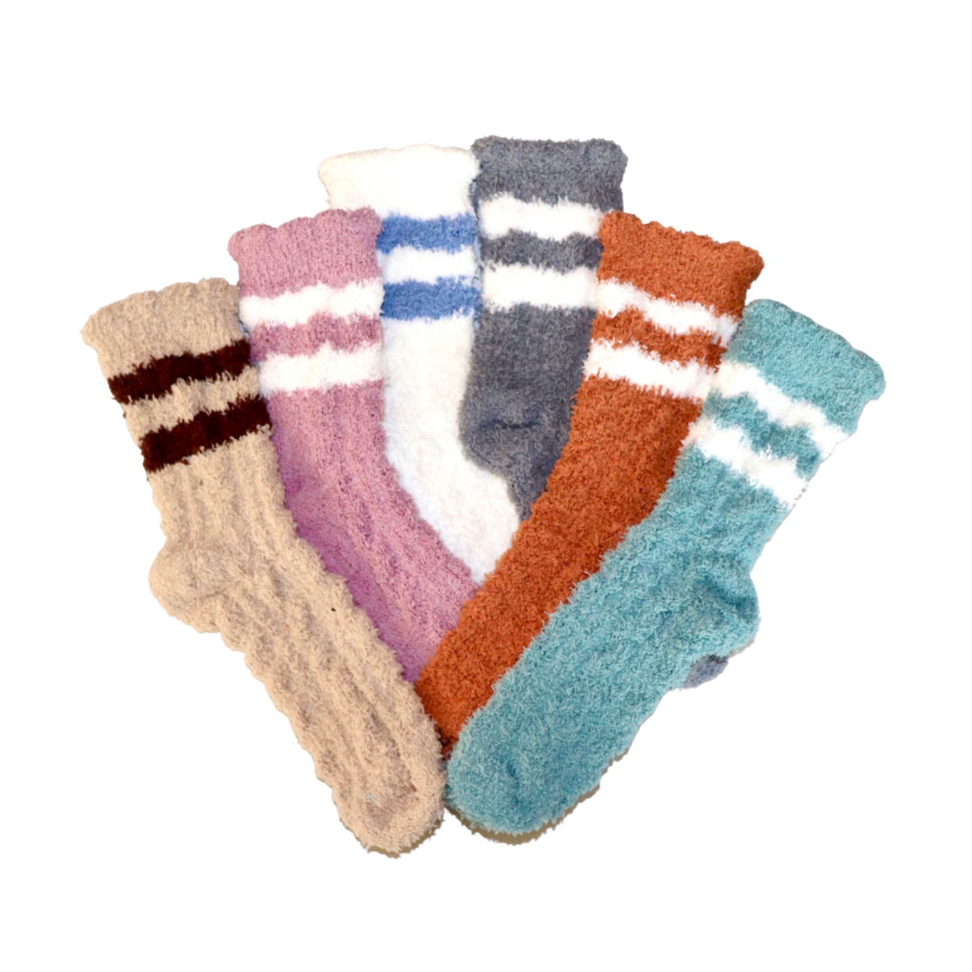 Vintage Plush Crew Socks